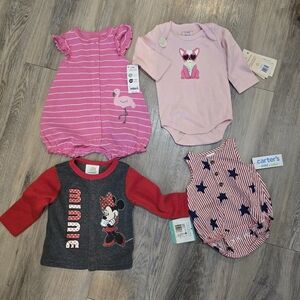 Bundle Of Baby Girls New With Tags Newborn- 6months